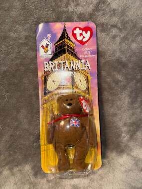 1997 Ty Teenie Beanie Babies McDonalds Promo Britannia the Bear Sealed Packaging